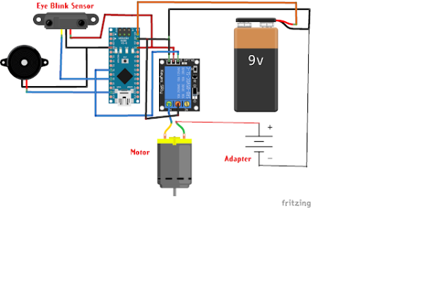 How to Make Accident Prevention System Using Eye Blink Sensor?